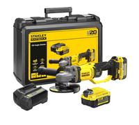 Meuleuse d'angle sans fil Stanley FatMax V20 125 mm, 18 V/2 x 4,0 Ah SFMCG400M2K
