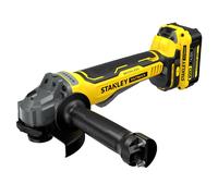 Meuleuse d'angle sans fil Stanley V20, 2 x 4,0 Ah, 18 V, SFMCG700M2K