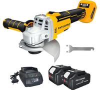 Meuleuse d'angle, tension nominale de 18V, moteur sans balais, vitesse de rotation à vide de 5000-9000 tr/min, batterie 2PCS 40Ah, EU