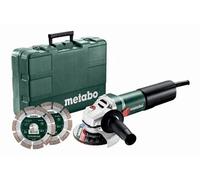 Meuleuse d'angle METABO WEQ 1400-125 SET - Avec 2 meules de tronçonnage diamantées - 600347510 G