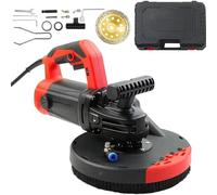 Meuleuse de surface en béton, kit de meuleuse d'angle 180 mm à 6 réglages de vitesse avec carénage anti-poussière et roue diamantée, kit de raboteuse de sol sans couture 2200 W avec poignée