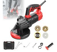 Meuleuse De Surface Pour Béton 115/150/180mm, Kit De Meuleuse D'angle À 6 Vitesses Avec 4 Disques À Meuler, Kit De Raboteuse Sans Joint 2800/3980/5800W Pour Sols, Murs Et Plafonds(150mm)