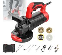 Meuleuse De Surface Pour Béton 115/150/180mm, Kit De Meuleuse D'angle À 6 Vitesses Avec 4 Disques À Meuler, Kit De Raboteuse Sans Joint 2800/3980/5800W Pour Sols, Murs Et Plafonds(115mm)