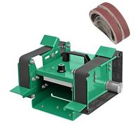 Meuleuse d'établi à double tête 1850 W et ponceuse à bande, vitesse réglable 800-12000 tr/min avec 20 bandes de sable, outil de polissage multi-angle pour métal, bois, bricolage
