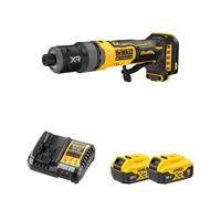 Meuleuse droite compacte XR 18V DCG420N-XJ + 2 batteries 18V 5 Ah + 1 Chargeur DCB1104-QW DEWALT