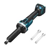Meuleuse droite sans fil compatible avec batterie Makita 18 V, outil multifonction professionnel Brushless avec mandrin de 6 mm et 4 vitesses variables (batterie non incluse)