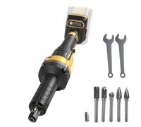 Meuleuse électrique sans fil compatible avec batterie Dewalt 20 V, meuleuse droite électrique sans balais avec 5 embouts de meulage à tige de 6 mm pour enlever rouille, meulage, polissage