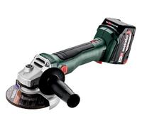 Metabo W 18 L BL 9-125 Meuleuse d'angle sans fil 18 V 125 mm brushless + 2x Batteries 4,0 Ah + Chargeur + metaBOX ( 602374510 )