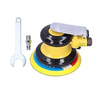 Meuleuse Pneumatique 125mm, Polisseuse Air Sander 10000RPM pour Bois Métal Fibre de Verre - Compacte et Ergonomique, Réglage de Vitesse Intégré, Idéale pour Ponçage Carrosserie et Finition