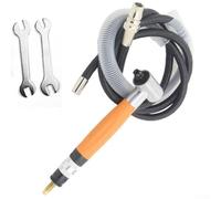 Meuleuse pneumatique à angle de 90 degrés pour meulage et polissage 70 000 tr/min mandrin de 3 mm compatible avec métal, bois, pierre, verre (type C)