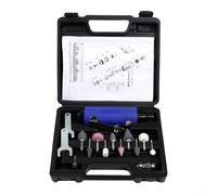 Meuleuse pneumatique multifonction avec mandrins de 3 mm/6 mm, vitesse réglable 22 000 tr/min, échappement arrière, pour rainurage de pneus, polissage du métal, meulage, comprend 10