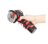 Meuleuse sans Fil 18V, Disqueuse sans Fil à Batterie à Faible Bruit 550W, Mini Meuleuse, Moteur Puissant Poignée Antidérapante à Grande Vitesse Fonctionneuse (Rouge)