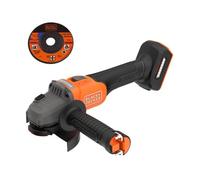 Black & Decker Meuleuse d'angle sans fil BCG6L8N-XJ Brushless 18 V 11,5 cm 7600 tr/min Sans batterie