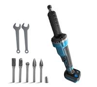 Meuleuse sans fil compatible avec batterie Makita 18V, meuleuse sans balais avec fraise en carbure de 6 mm, 4 vitesses variables, max 24 000 tr/min pour enlever la rouille le meulage le polissage
