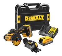 Meuleuse XR 18V 1,7Ah 76mm DCS438E2T + 2 batteries 1,7 Ah + chargeur + coffret TSTAK - DEWALT