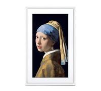 Meural Canvas II - Tableau connecté | Toile numérique HD 27” Qui Restitue Les Oeuvres et Les Photos avec des Détails Réalistes | Cadre Blanc 19x29 | WiFi | Powered by Netgear (MC327WL)