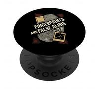 Meurtre Mystère Whodunit Party Detective Costume Suspect Game PopSockets PopGrip Adhésif