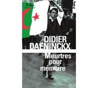 Didier Daeninckx – Meurtres pour mémoire – Une enquête de l'inspecteur Cadin – Poche
