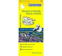 Meuse, Meurthe-et-Moselle, Moselle Michelin Local Map 307 (Michelin Local Maps) by Michelin (2016-04-30)