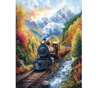 Meute de Loups étoilée 300 Pièces Puzzle Adulte en Carton Rigide Haute Qualité Märchenhaftes Ölgemälde Traum Difficile Niveau Expert Anti-Stress Jeu De Société Idée Cadeau Anniversaire Premium 300 P