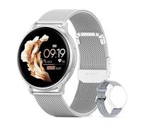 Mevaden-Montre Intelligente D'appel Bluetooth Pour Hommes Et Femmes, Montres À Cadran Personnalisé, Tracker De Fitness Sportif, Fréquence Cardiaque, Android Ios, Y22-Argent