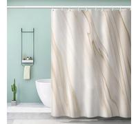 MEVASA 3D Marbre Rideau de Douche 120x180 Enfant Rideau Baignoire Art Moderne Rideau de Douche Anti Moisissur Rideaux de Bain Imperméable Polyester Lavable en Machine