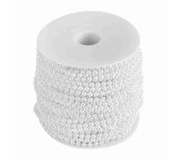 Mevbeyy Perles, 2 couleurs au choix (blanc) | 40m Rouleau de perles fausses perles de 4mm pour décoration DIY de mariage et de Noël