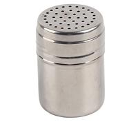 Mevbeyy Récipient à poudre shaker en acier inoxydable avec couvercle trous (Petite)