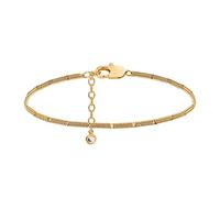 MEVECCO Bracelet à chaîne fine en or 18 carats pour femme, fait à la main, joli bracelet empilable pour elle, bijou tendance