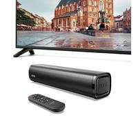 MEVOSTO Barre de Son pour TV PC Gaming Mini 60 W 2,1 CH Caisson de Basses intégré Ordinateur avec Audio numérique USB / BT5.4 / Optique/AUX Voice Enhance 3 EQ Compatible Console de Jeu 40 cm