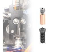 MEVRONISSHOP-1 Set Tube de Gorge Bras de Renvoi d'extrudeuse de Mise à Niveau Kit de Buse 0,4mm pour Imprimante 3D Compatible avec Artillery Sidewinder X1/X2 Genius Extruder Metal