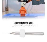 MEVRONISSHOP-10 Pièces 0.4 Mm Forets pour Imprimante 3D, Kit de Buse de Nettoyage en Carbure de Tungstène Micro Foret Ensemble Nettoyeur de Buse