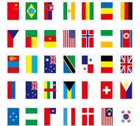 Mevronisshop-100/200 Pièce Drapeaux Du Monde Drapeaux Chaînes Guirlande Jardin Bannières Drapeau International Pour Bar Party Clubs Sportifs Festival Restaurant Événements Célébration Décorations Du
