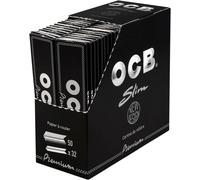 Mevronisshop-16972 Premium Slim-50 Heftchen A 32 Blatt-Langes Schwarzes Zigarettenpapier, Papier, 12 X 12 X 6 Cm