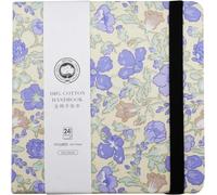 Mevronisshop-16x16cm Carnet Aquarelle, Papier Aquarelle 300g Coton 100%, 24 Feuilles Sketchbook, Grain Fin, Pour Les Débutants Et Les Artistes, Pour Capturer Des Moments En Voyage