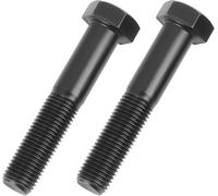MEVRONISSHOP-2 PCS Boulon de Lame Ø9,5mm (3/8"" 24 UNF) Longueur 51mm (2""), Vis pour Support de Lame Tondeuse, Adapté à Castelgarden 12735698/0 Snapper Stiga Bestgreen Alpina Honda Mac Allister Sterw