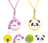 MEVRONISSHOP-2 Pièces Collier AirTag Enfants, Étui en Silicone Confortable et Ajustable, Collier AirTag Adapté aux Enfants, pour Traceur GPS Apple AirTag, Idéal pour la Vie Quotidienne (Rose, Jaune)