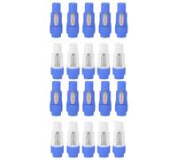 MEVRONISSHOP-20 Pièces/Lot Nac3Fca Speakon Fiche 3 Broches Mâle Powercon Connecteur 20A 250V Ac Connecteur D'Alimentation Bleu et Blanc