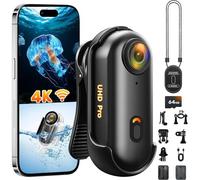 Mevronisshop-2026 Nouvellement Améliorée Caméra D'action 4k(64gb),Mini Caméra Sport Wifi,Camera Pouce Étanche Portative,Mini Body Cam Velo Casque,Camera Piéton Caméra Pov Pour Motos Ski Surf Alpinism