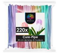 Mevronisshop-220x Fil Chenille Loisir Creatif Pastel - 8 Couleurs - 30 Cm De Long - Cure Pipe Chenille Pour Bricolage E Diy Fleurs - Fils Chenilles Loisirs Creatifs - Pipe Cleaners - Cure-Pipe