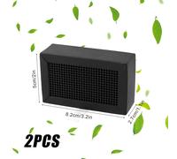 MEVRONISSHOP-2pcs Imprimante 3D Filtre pour Bambu Lab, 8,2x5x2,7cm Filtre à Air Au Charbon Actif Qualité Supérieure Accessoires Purification Pratiques pour Bambu Lab X1C/P1P/P1S/X1/X1E (Noir)