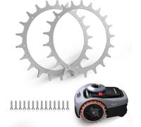 MEVRONISSHOP-2x Crampons en Acier Inoxydable de qualité supérieure pour modèles Navimow i105E polis,14 x vis ¿ Amélioration de la Traction pour Tondeuse Robot