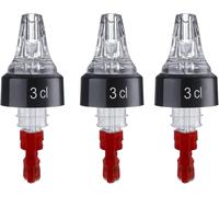 Mevronisshop-3 Doseurs/Becs Verseurs Gradués, Dosage Par Bec Verseur : 3 Cl, Plastique, Auto-Pour, Transparent, 993071eg