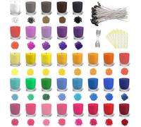 Mevronisshop-34 Flocons De Colorant De Cire De Soja De Colorant De Bougie De Couleur Pour La Fabrication De Bougie Colorant De Couleur De Cire Pour La Bougie De Bricolage (34 * 5g) (34 * 5g)