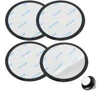MEVRONISSHOP-4 Pack Disques de Fixation Adhésifs pour Tableau de Bord, 80mm Adhésif Tableau deBord Pad Disque de Montage Adaptateur Disques Adhésifs pour Tableau de Bord pour Coiture Support GPS Voit