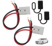Mevronisshop-4 Pièces Connecteur De Batterie Ensemble 50a 600v Connecteurs De Batterie Avec À Joint Torique 10awg 30cm Et Bouchon Anti Poussière Connecteur Pour Voiture Moto Caravane Bateaux