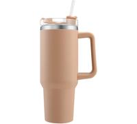 Mevronisshop-40oz Gobelet De Voyage Tasse À Café À Paroi Double Isolée Sous Vide Acier Inoxydable Avec Paille Et Couvercle¿Tasse Isotherme Pour Garder Les Boissons Froides Et Chaudes Curry