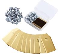 MEVRONISSHOP-45 Lame Robot Tondeuse,Lames de Couteau en Titane,Lame Automower en Acier Inoxydable avec 45 Vis,Adapté à Toutes les Tondeuses à Gazon Robotiques Husqvarna Automower, Gardena, Yardforce