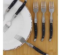 Mevronisshop-7210g-6nt - Boîte De 6 Fourchettes - Acier Inoxydable - Manche Gris Marbré - Boîte Vitrine - Élégance Et Praticité - Dimensions 25.7 X 16.7 X 2 Cm