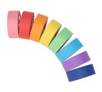 Mevronisshop-8 Rouleaux Ruban Adhésif Décoratif, 23mm*13m Tape Coloré Ruban De Masquage Peinture Arc-En-Ciel Pour Bricolage, Scrapbooking, Artisanat